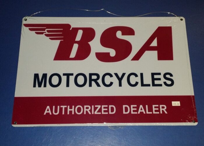 BSA "Authorized Dealer" Sign - 18" x 12"