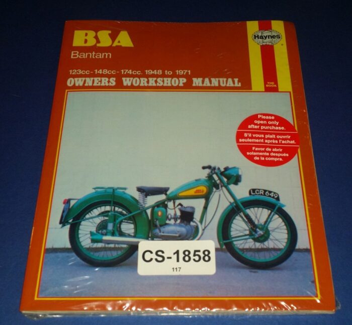 BSA Bantam Owners Workshop Manual - Haynes