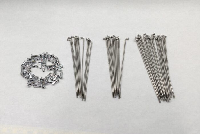 Spoke Set - Triumph - 1948-70 - 18" Spool Rear - Stainless Spokes and Chrome Nipples - USA