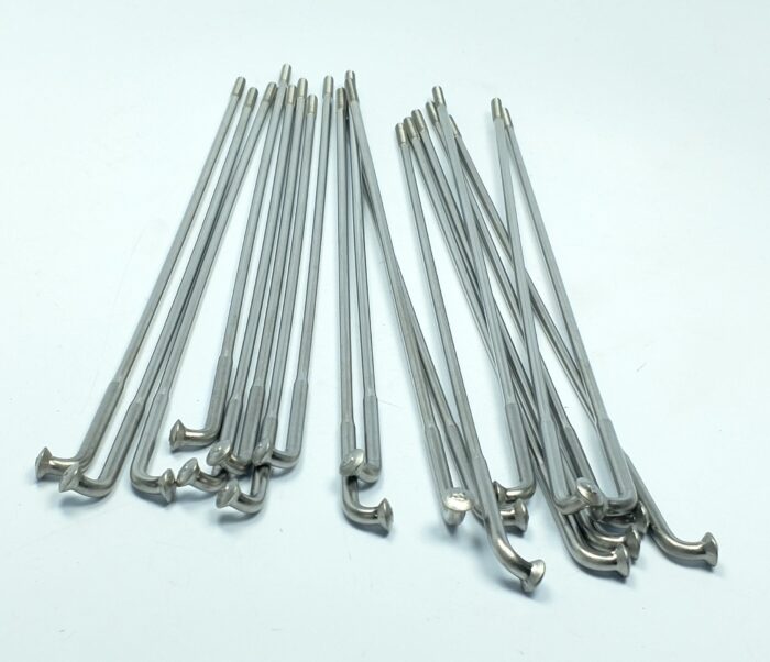 Spoke Set - Triumph - 1948-70 - 19" Spool Rear - Stainless Steel Spokes and Chrome Nipples - USA