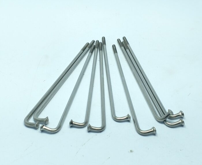 Spoke Set - Triumph - 1971-72 - 19" Front Drum - Stainless Steel Spokes and Chrome Nipples - USA