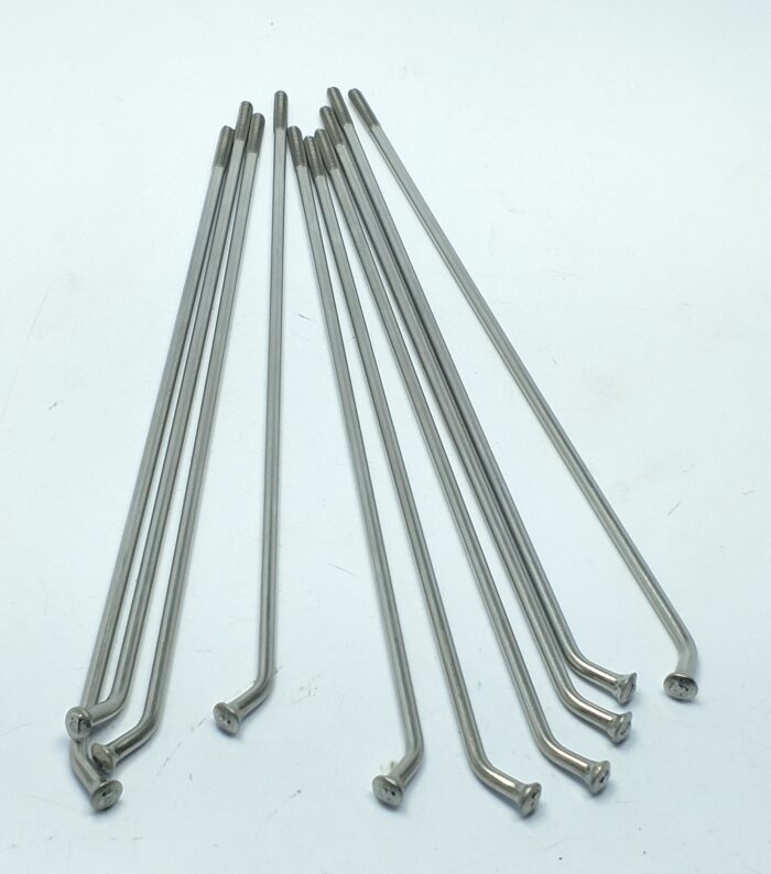 Spoke Set - Triumph - 1971-72 - 19" Front Drum - Stainless Steel Spokes and Chrome Nipples - USA - Image 5