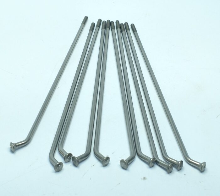 Spoke Set - Triumph - 1971-74 - 18" Rear Drum - Stainless Steel Spokes and Chrome Nipples - USA