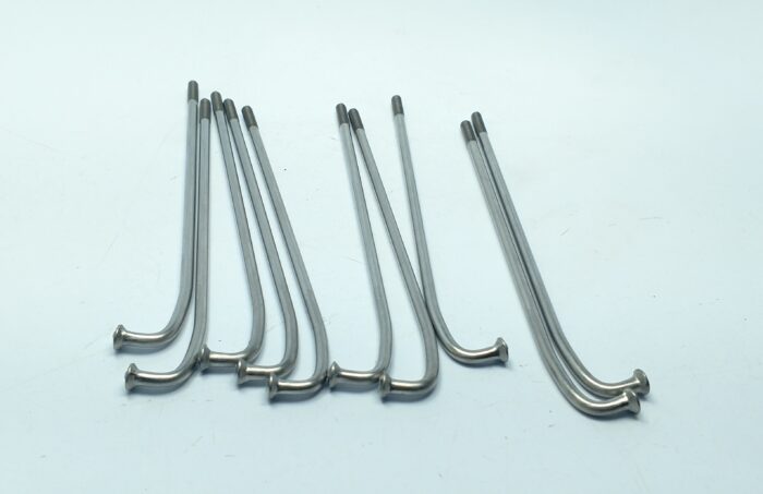 Spoke Set - Triumph - 1971-74 - 18" Rear Drum - Stainless Steel Spokes and Chrome Nipples - USA - Image 3