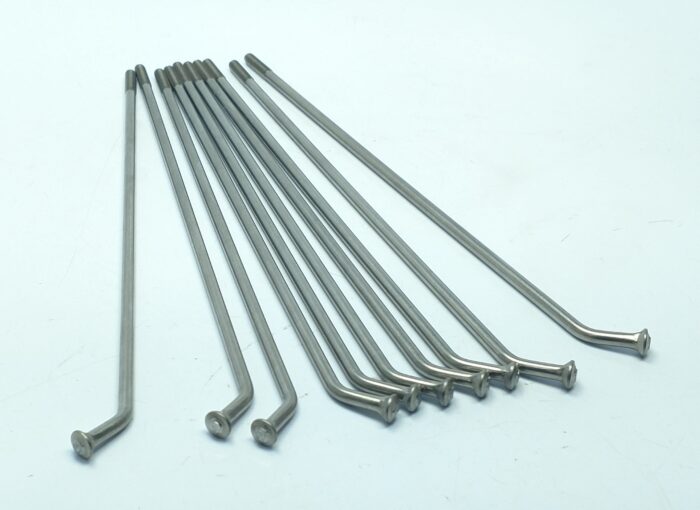 Spoke Set - Triumph - 1971-74 - 18" Rear Drum - Stainless Steel Spokes and Chrome Nipples - USA - Image 4