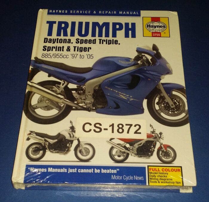 Triumph Daytona, Speed Triple, Sprint, Tiger Service & Repair Manual - 1997-2005 - Haynes