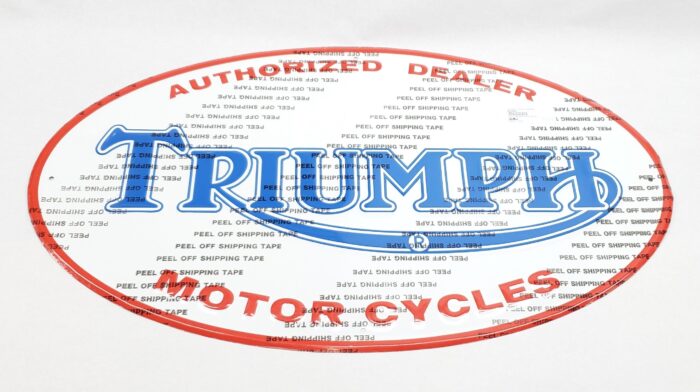 Triumph "Authorized Dealer" Sign - Large - 31" x 18"