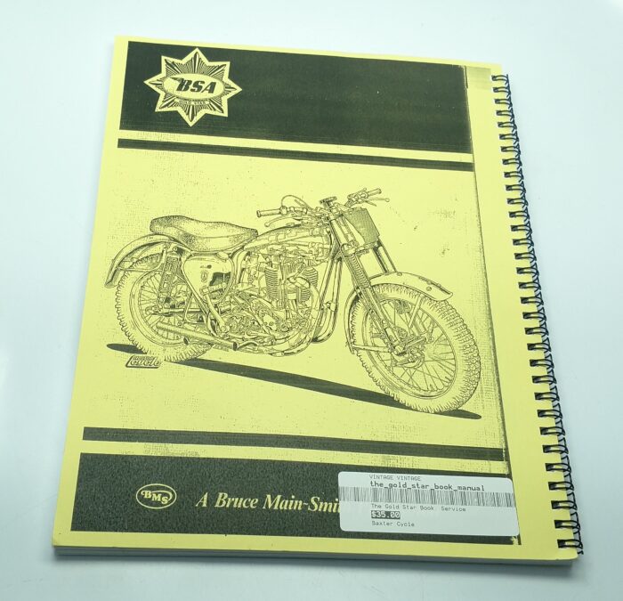 The Gold Star Book Service Manual and Parts Book - Reprint - Image 2