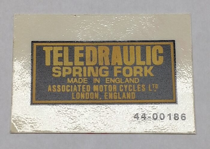 Matchless "Teledraulic" Decal