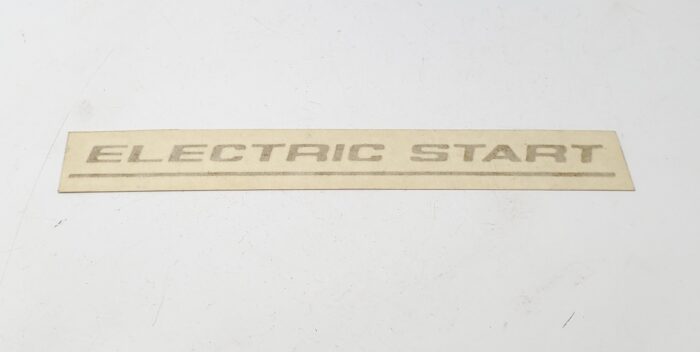 Norton Electric Start Decal - Gold
