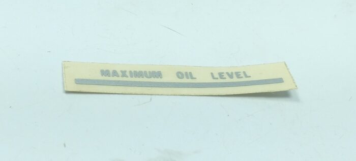 Norton "Maximum Oil Level" Decal - Silver