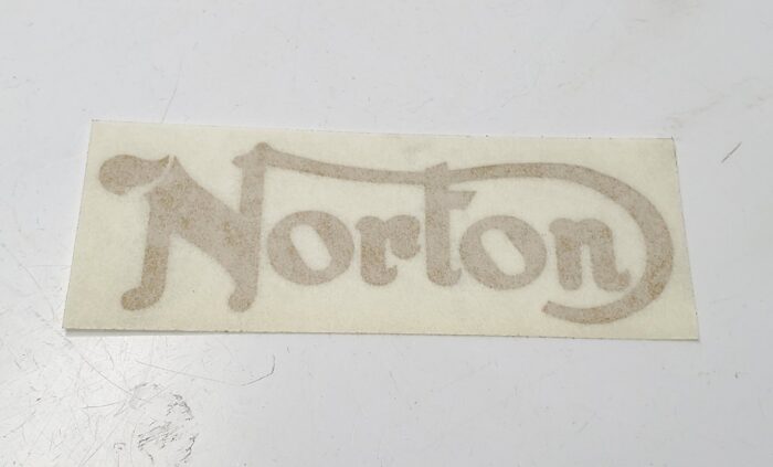 Norton Logo Decal - Gold
