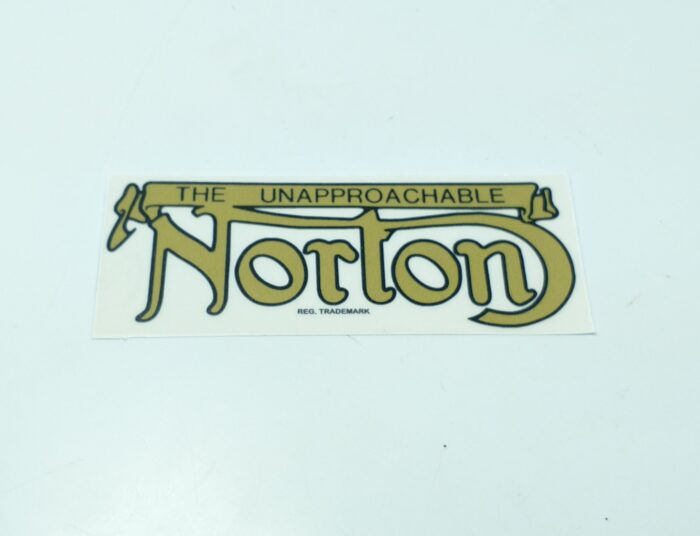 Norton Logo Decal - Gold Lettering