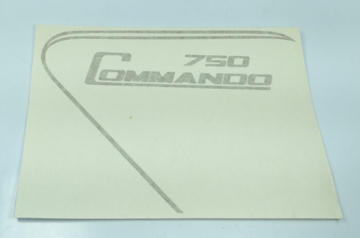 Norton "750 Commando" Side Panel Decal - Gold