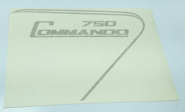 Norton "750 Commando" Decal - Side Cover - Gold - Right