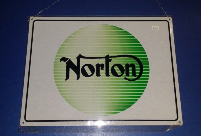 Norton Green Globe Sign - 16" x 12"