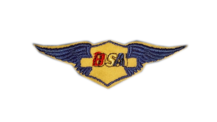 Vintage BSA Winged Patch - 3.75" x 1.25"