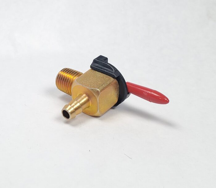 Red Handle Petcock - 90 Degree - 1/4" Threads - USA - Image 3