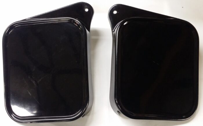 B50MX Side Cover Set - Square Number Plates - Fiberglass -UK