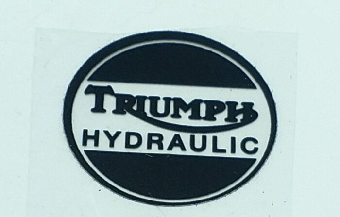 "Triumph Hydraulic" Caliper Cover Decal - 23mm Diameter