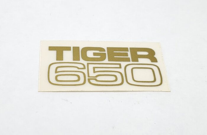 Triumph "Tiger 650" Decal - Gold - 1-7/8" x 15/16"