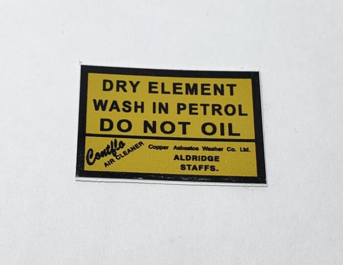 Triumph "Dry Element" Decal - 1-1/2" x 1"