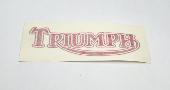 Triumph Logo Decal - Red - 5" Wide