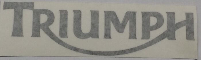 Triumph Logo Decal - Black - 6" x 1-3/4"
