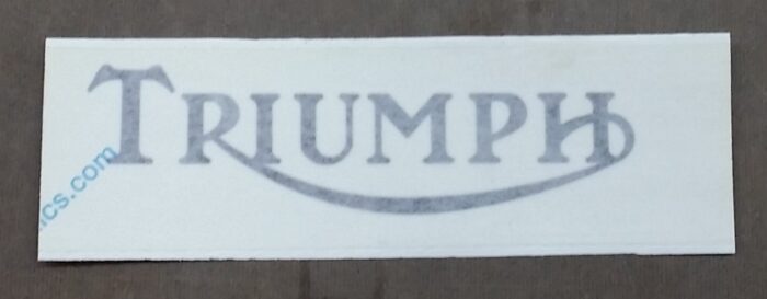 Triumph Logo Decal - Black Lettering