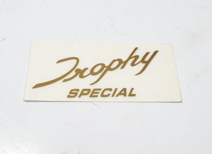 Triumph "Trophy Special" Decal - Gold - 3" x 1-1/2"