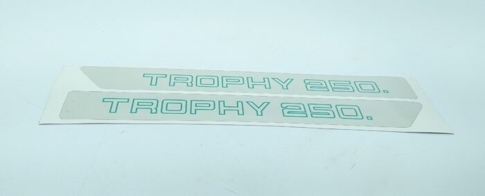 Triumph "Trophy 250" Decal Set - 8-7/8" x 1" - Sold as Pair - Image 2