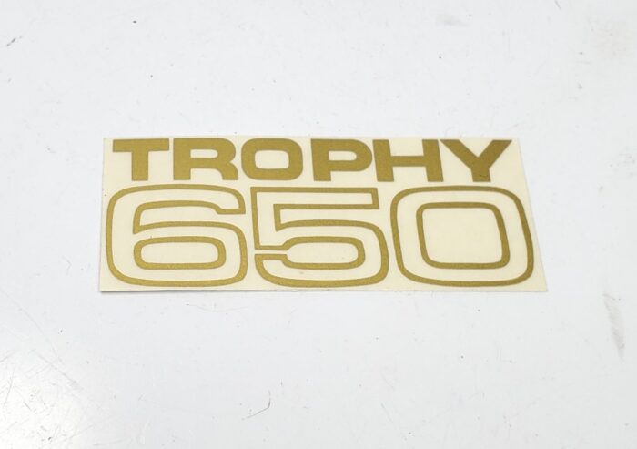 Triumph Trophy 650 Decal - Gold - 2-7/8" x 1-1/4"
