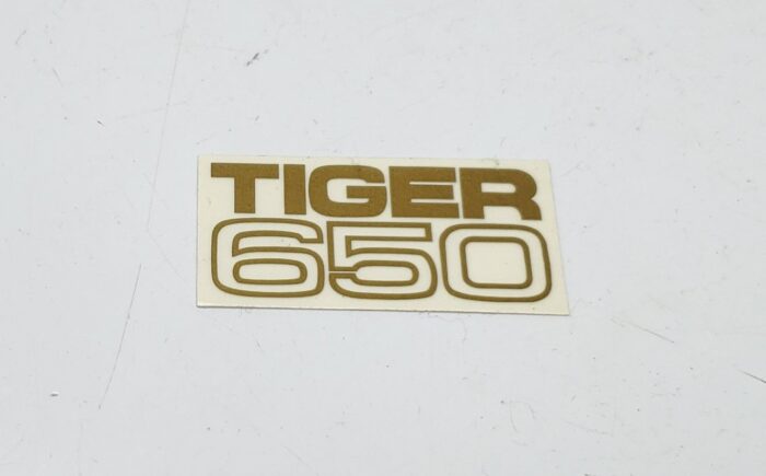 Triumph "Tiger 650" Decal - Gold - 1-1/2" x 3/4"