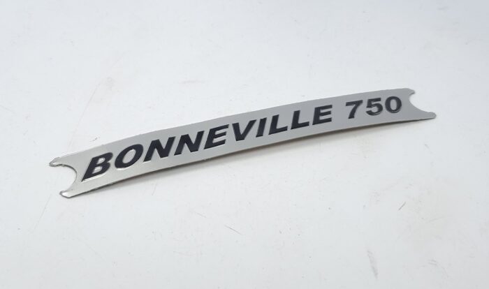 Triumph Bonneville 750 Decal - Silver with Black Letters
