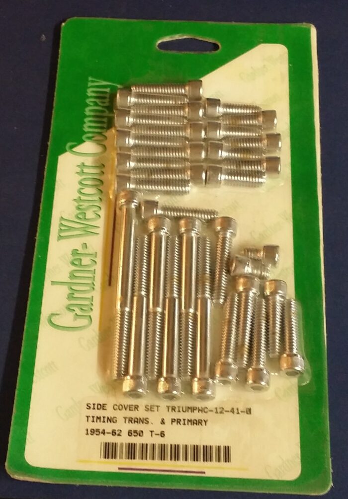 Triumph Engine Side Cover Allen Screw Set - Pre Unit 650cc - 1954-62