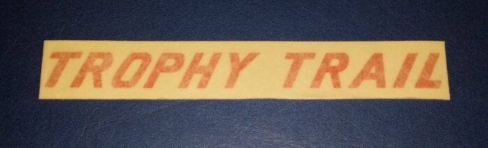 Triumph "Trophy Trail" Side Cover Decal - Red