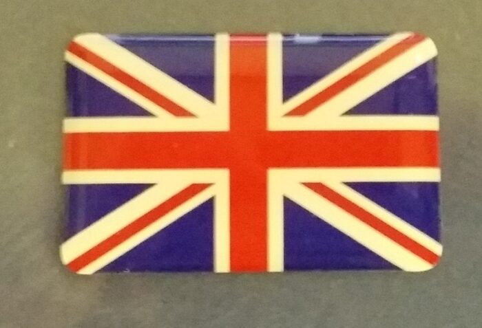 Union Jack Raised Badge Small