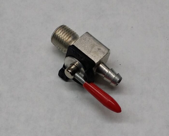 Red Handle Universal Petcock - 1/4" Threads - USA