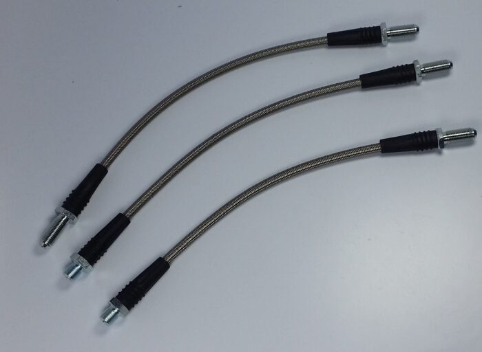 1975 Norton Mk3 Commando Brake Hose Kit - Braided Stainless Steel - USA