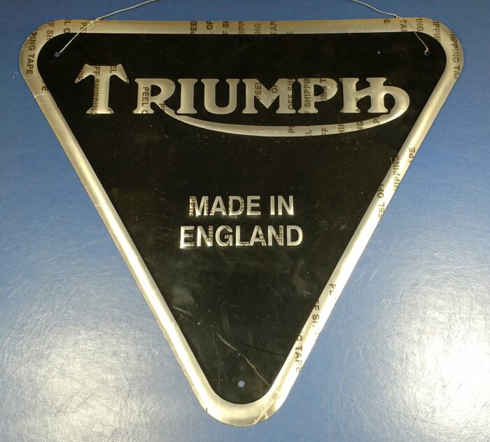 Triumph Triangle Logo Sign - 17.5" x 15.5"