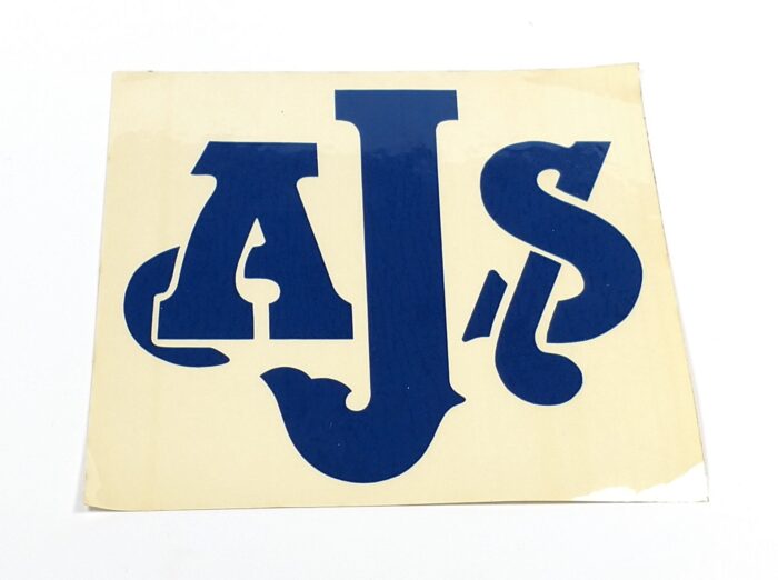 AJS Logo Decal - Blue with Clear Background
