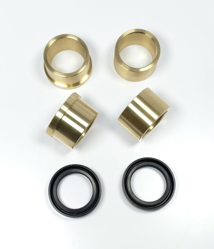 02-2700 - Bushing Set with Fork Seals - Top & Bottom - Made in USA
