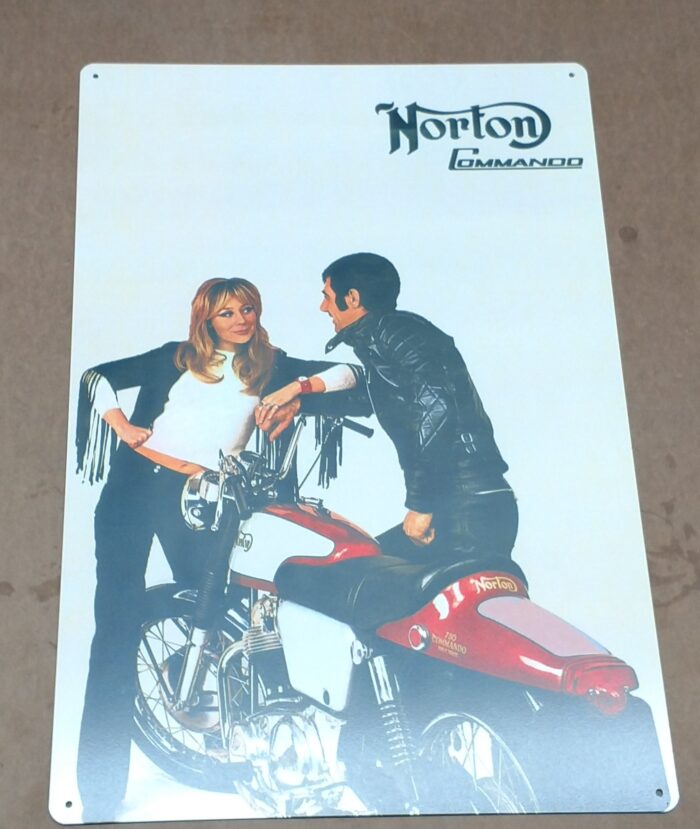 Norton Commando Metal Sign - 12" x 18"