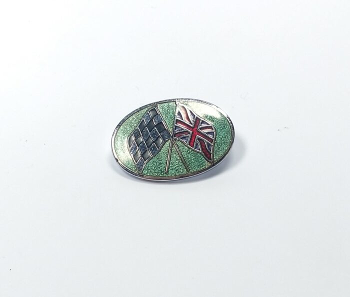 Union Jack & Checkered Flag Pin