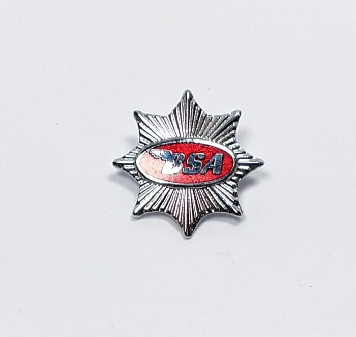 BSA Star Tank Badge Pin - Red - Image 2