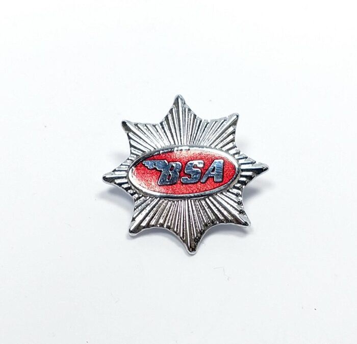 BSA Star Tank Badge Pin - Red