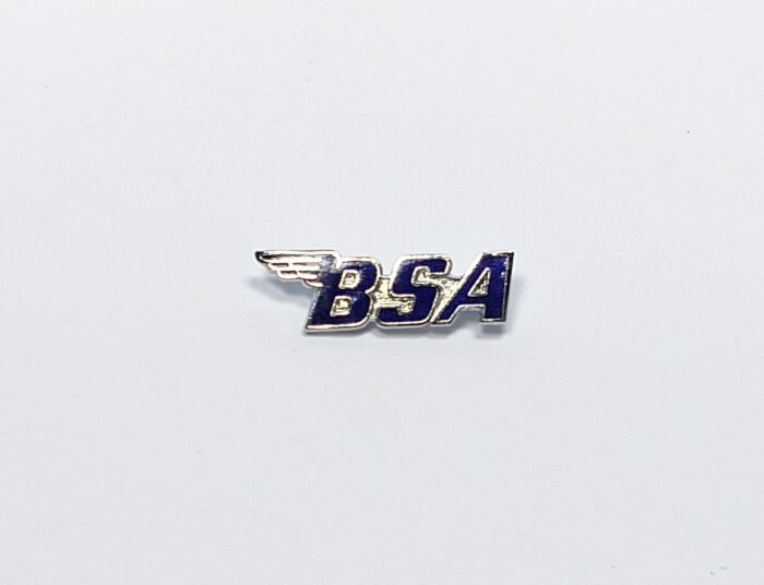 BSA Winged Blue Logo Pin - UK