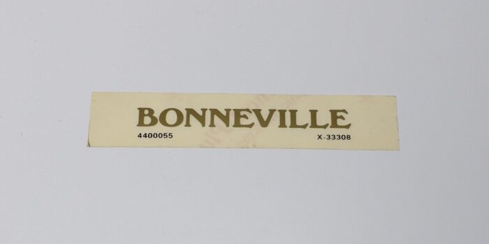 Bonneville Gold Decal