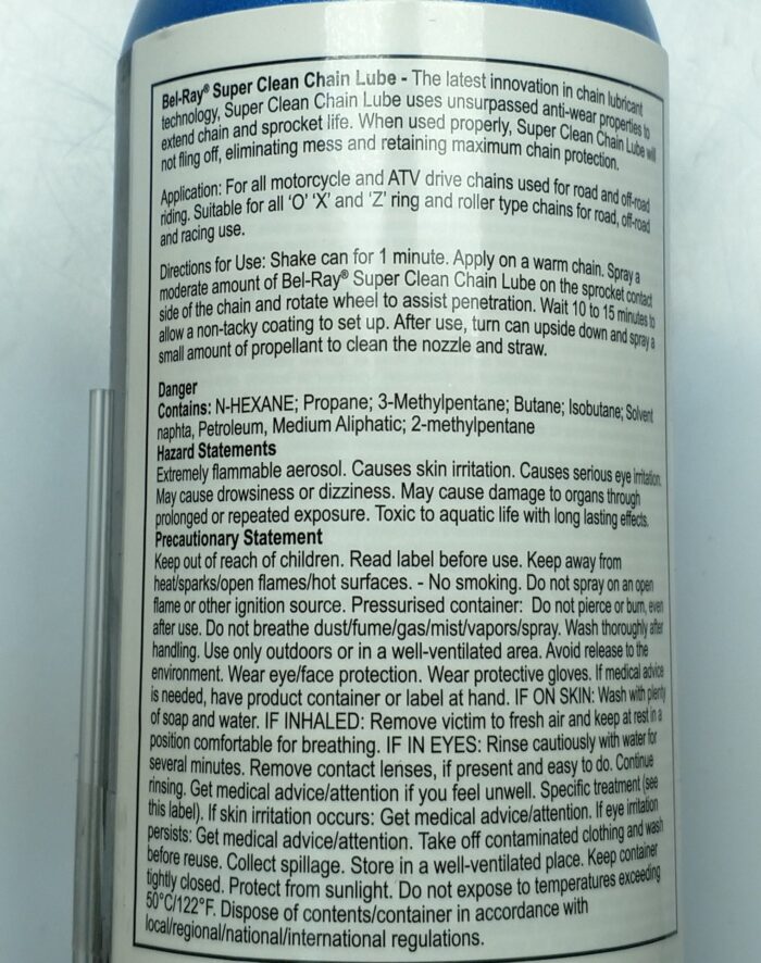 Chain Lubricant - Super Clean - Bel-Ray - 400 mL - Image 2