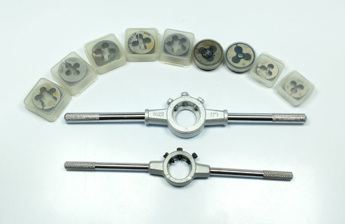 Whitworth Die Set - 2 Wrenches and 9 Dies